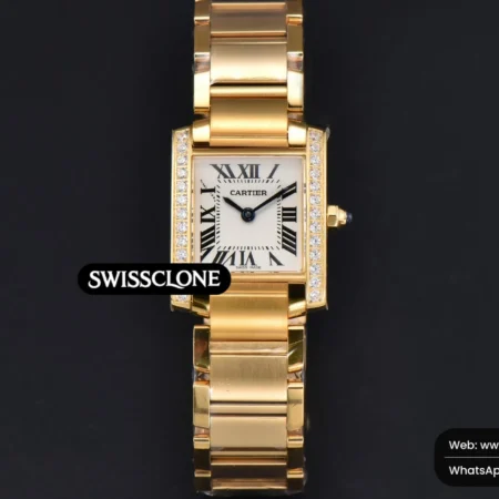 Cartier Tank Francaise Small Diamond 25.7mmx21.2mm 8848F Quartz High Resolution View
