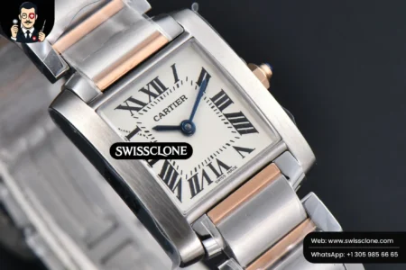 Cartier Tank Francaise Small 25.7mmx21.2mm 8848F RG/SS Quartz High Resolution View