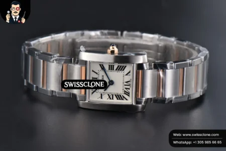 Cartier Tank Francaise Small 25.7mmx21.2mm 8848F RG/SS Quartz High Resolution View