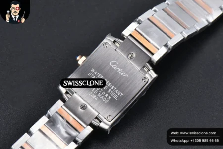Cartier Tank Francaise Small Diamond 25.7mmx21.2mm 8848F RG/SS Quartz High Resolution View