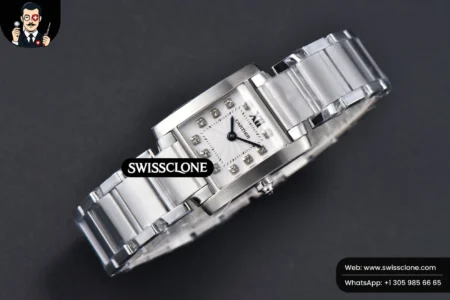 Cartier Tank Francaise Small 25.7mmx21.2mm 8848F Diamond Marker Quartz High Resolution View