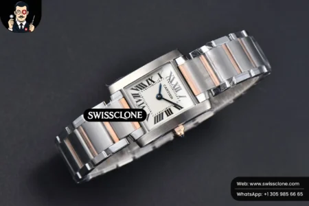 Cartier Tank Francaise Small 25.7mmx21.2mm 8848F RG/SS Quartz High Resolution View