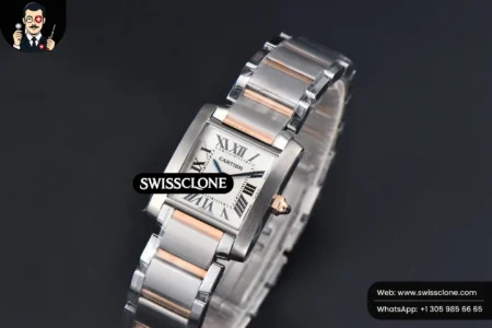 Cartier Tank Francaise Small 25.7mmx21.2mm 8848F RG/SS Quartz High Resolution View