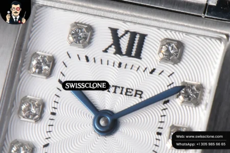Cartier Tank Francaise Small 25.7mmx21.2mm 8848F Diamond Marker Quartz High Resolution View