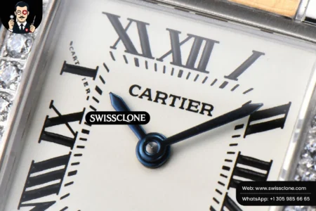 Cartier Tank Francaise Small Diamond 25.7mmx21.2mm 8848F YG/SS Quartz High Resolution View