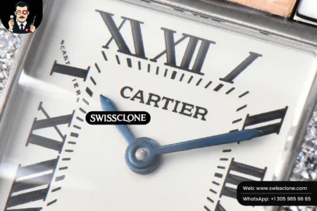 Cartier Tank Francaise Small Diamond 25.7mmx21.2mm 8848F RG/SS Quartz High Resolution View