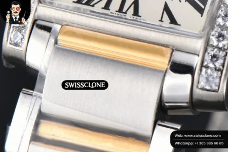 Cartier Tank Francaise Small Diamond 25.7mmx21.2mm 8848F YG/SS Quartz High Resolution View