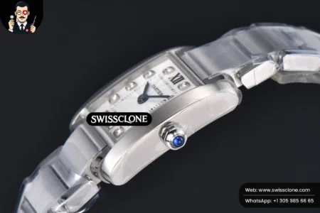 Cartier Tank Francaise Small 25.7mmx21.2mm 8848F Diamond Marker Quartz High Resolution View