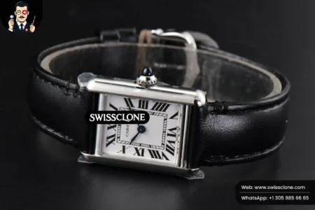Cartier Tank Must Large 33.7×25.5mm K11F White Dial Black Smooth Quartz High Resolution View