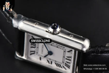 Cartier Tank Must Large 33.7×25.5mm K11F White Dial Black Smooth Quartz High Resolution View