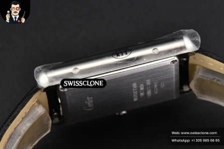 Cartier Tank Must Large 33.7×25.5mm K11F White Dial Black Litchi Grained Quartz High Resolution View