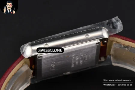 Cartier Tank Must Small 29.5×22mm Diamond K11F White Dial Red Litchi Grained Quartz High Resolution View