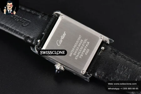 Cartier Tank Must Large 33.7×25.5mm K11F White Dial Black Smooth Quartz High Resolution View