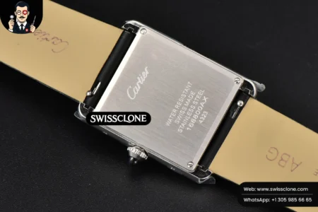 Cartier Tank Must Large 33.7×25.5mm Diamond K11F White Dial Brushed Calf Quartz High Resolution View