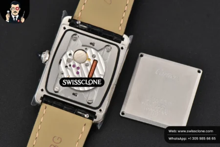 Cartier Tank Must Large 33.7×25.5mm K11F White Dial Black Litchi Grained Quartz High Resolution View