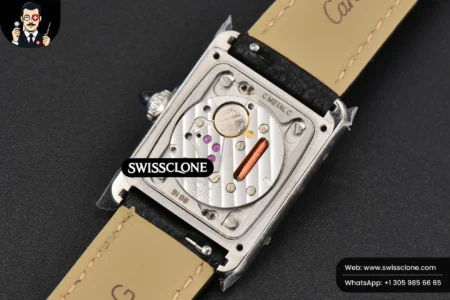 Cartier Tank Must Small 29.5×22mm Diamond K11F White Dial Black Smooth Quartz High Resolution View
