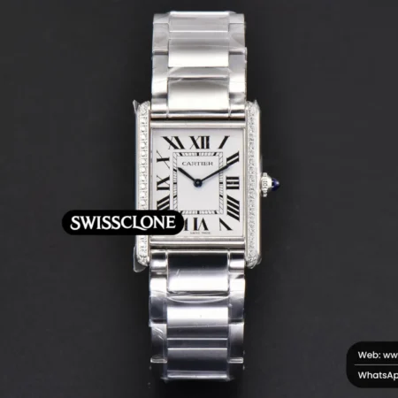 Cartier Tank Must Large 33.7mmx25.5mm K11F Diamond White Dial Ronda Quartz High Resolution View