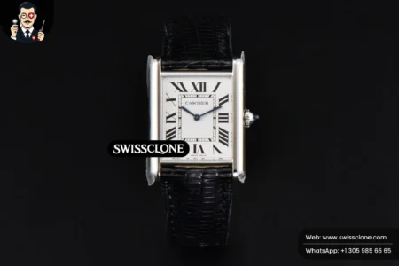Cartier Tank Must Large 33.7×25.5mm K11F White Dial Black Croc Texture Quartz High Resolution View