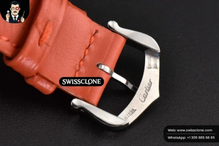 Cartier Tank Must Small 29.5×22mm K11F White Dial Orange Smooth Quartz High Resolution View