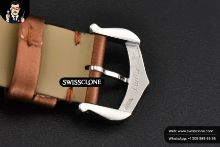 Cartier Tank Must Small 29.5×22mm Diamond K11F White Dial Brown Smooth Quartz High Resolution View