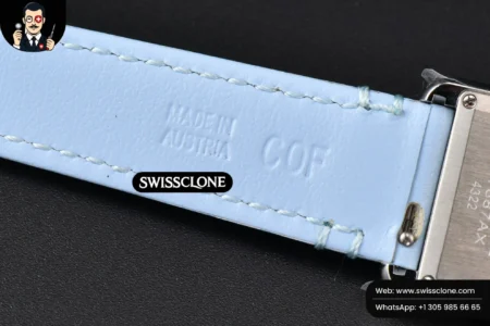 Cartier Tank Must Small 29.5×22mm K11F White Dial Blue Smooth Calf Quartz High Resolution View