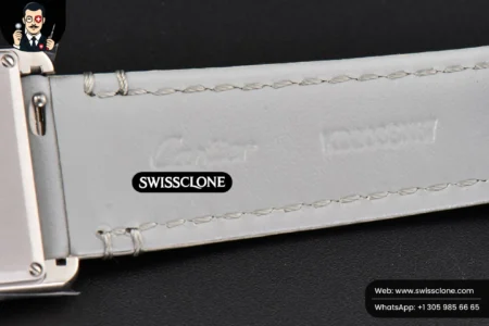 Cartier Tank Must Large 33.7×25.5mm K11F White Dial Gray Smooth Calf Quartz High Resolution View