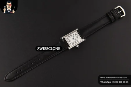 Cartier Tank Must Large 33.7×25.5mm K11F White Dial Black Smooth Quartz High Resolution View