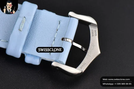 Cartier Tank Must Large 33.7×25.5mm K11F White Dial Blue Smooth Calf Quartz High Resolution View