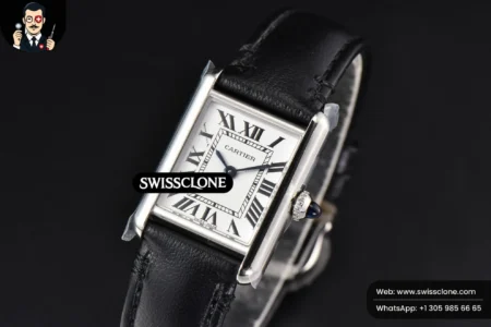 Cartier Tank Must Large 33.7×25.5mm K11F White Dial Black Smooth Quartz High Resolution View