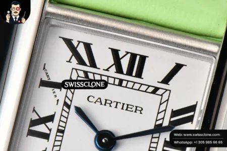 Cartier Tank Must Small 29.5×22mm K11F White Dial Green Smooth Calf Quartz High Resolution View