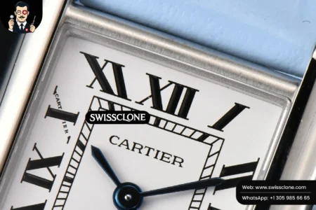 Cartier Tank Must Small 29.5×22mm K11F White Dial Blue Smooth Calf Quartz High Resolution View