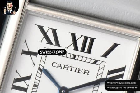 Cartier Tank Must Large 33.7×25.5mm K11F White Dial Gray Smooth Calf Quartz High Resolution View