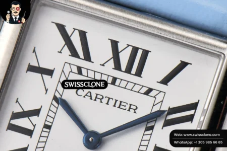 Cartier Tank Must Large 33.7×25.5mm K11F White Dial Blue Smooth Calf Quartz High Resolution View