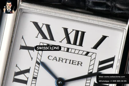Cartier Tank Must Large 33.7×25.5mm K11F White Dial Black Croc Texture Quartz High Resolution View