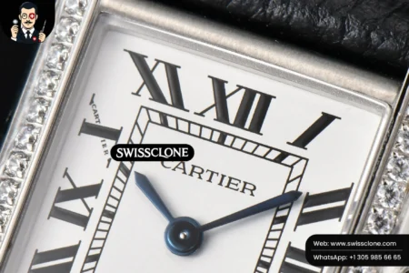 Cartier Tank Must Small 29.5×22mm Diamond K11F White Dial Litchi Grained Smooth Quartz High Resolution View