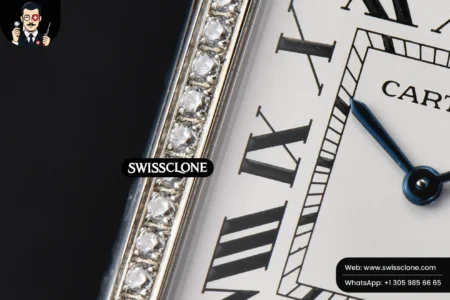 Cartier Tank Must Large 33.7×25.5mm Diamond K11F White Dial Black Litchi Grained Quartz High Resolution View