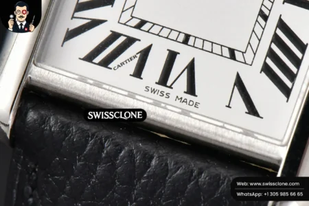 Cartier Tank Must Large 33.7×25.5mm K11F White Dial Black Litchi Grained Quartz High Resolution View