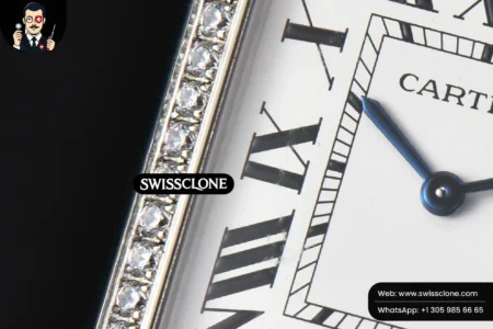 Cartier Tank Must Large 33.7×25.5mm Diamond K11F White Dial Brushed Calf Quartz High Resolution View