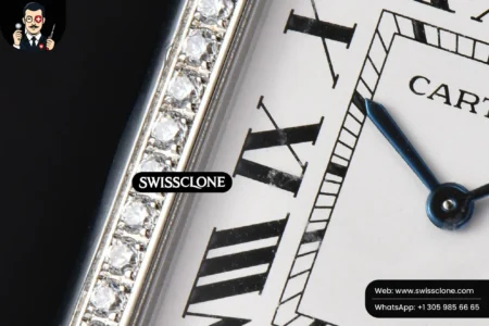Cartier Tank Must Large 33.7×25.5mm Diamond K11F White Dial Brown Smooth Calf Quartz High Resolution View