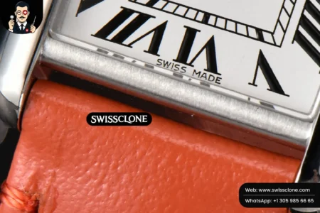 Cartier Tank Must Small 29.5×22mm K11F White Dial Orange Smooth Quartz High Resolution View