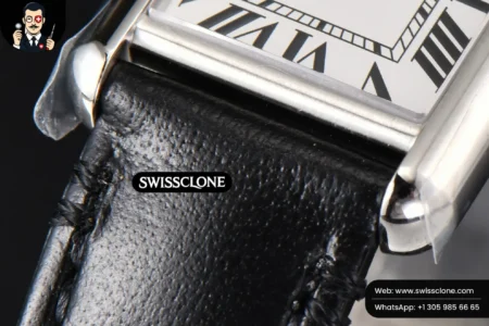 Cartier Tank Must Large 33.7×25.5mm K11F White Dial Black Smooth Quartz High Resolution View