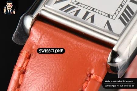 Cartier Tank Must Small 29.5×22mm K11F White Dial Orange Smooth Quartz High Resolution View