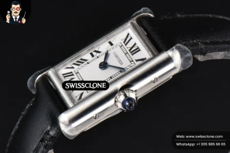 Cartier Tank Must Large 33.7×25.5mm K11F White Dial Black Smooth Quartz High Resolution View