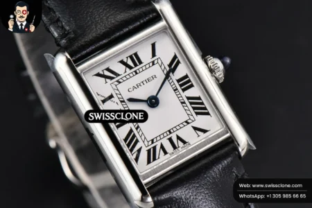 Cartier Tank Must Large 33.7×25.5mm K11F White Dial Black Smooth Quartz High Resolution View
