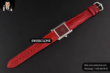 Cartier Tank Must Large 33.7×25.5mm K11F Red Dial Red Corc Texture Leather Quartz High Resolution View