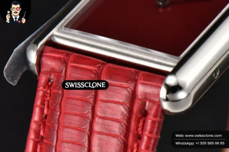 Cartier Tank Must Large 33.7×25.5mm K11F Red Dial Red Corc Texture Leather Quartz High Resolution View