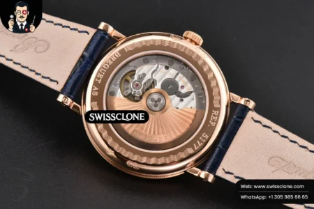 Rolex Breguet Classique 5177 40.5mm LTF Black Dial Digital Marker Blue Leather MY9015 High Resolution View
