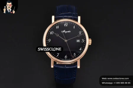 Rolex Breguet Classique 5177 40.5mm LTF Black Dial Digital Marker Blue Leather MY9015 High Resolution View