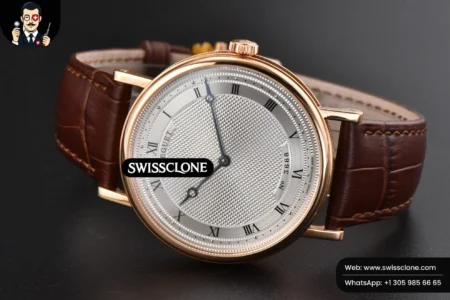 Rolex Breguet Classique 5177 38.5mm LTF White Dots Dial Roma Marker Brown Leather MY9015 High Resolution View