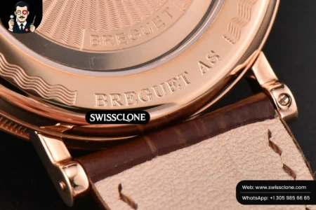 Rolex Breguet Classique 5177 38.5mm LTF White Dots Dial Roma Marker Brown Leather MY9015 High Resolution View